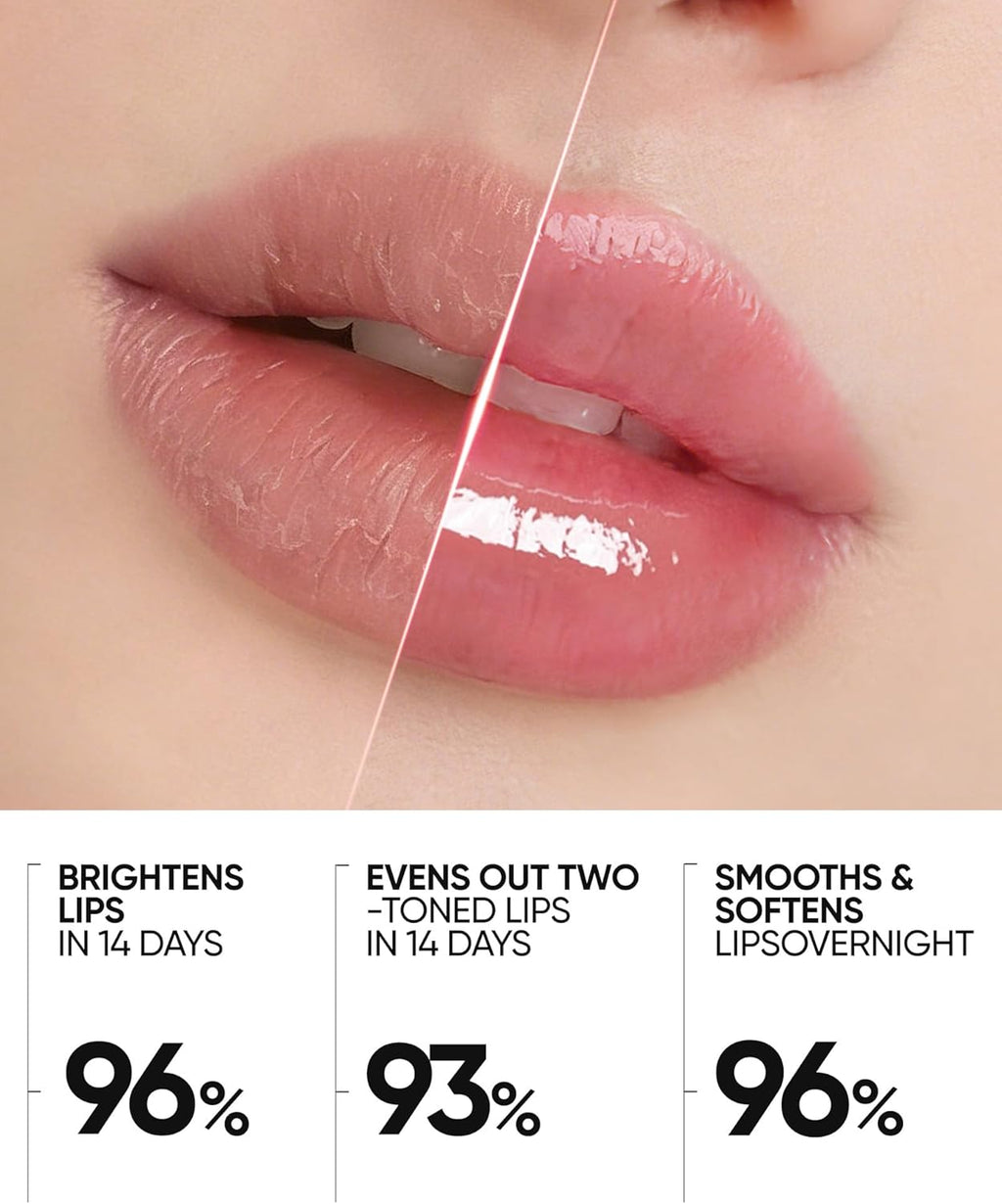 Peptide-Infused Brightening Lip Serum: Hydrating and Plumping Tinted Gloss with Polypeptides and Squalane for Smooth, Glossy Lips (01 Baby Pink)