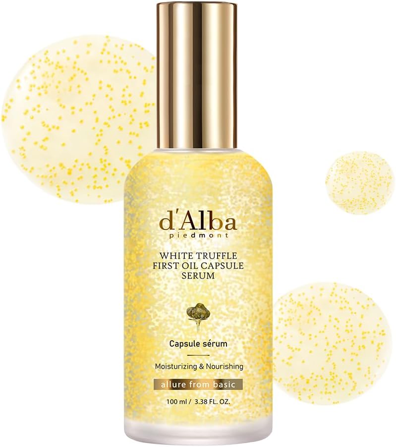 Revitalize Your Skin with D'Alba Italian White Truffle Oil Capsule Serum - Double Vitamin Formula for Luminous, Hydrated Skin - 100ml