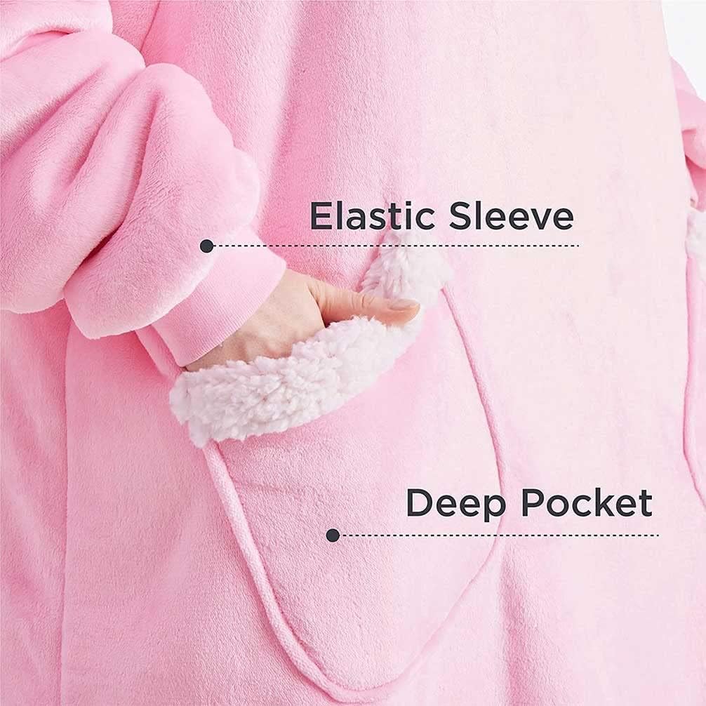 Experience Ultimate Comfort with Our Extra Long Wearable Blanket Hoodie - Oversized, Super Warm, and Cozy for Everyone!