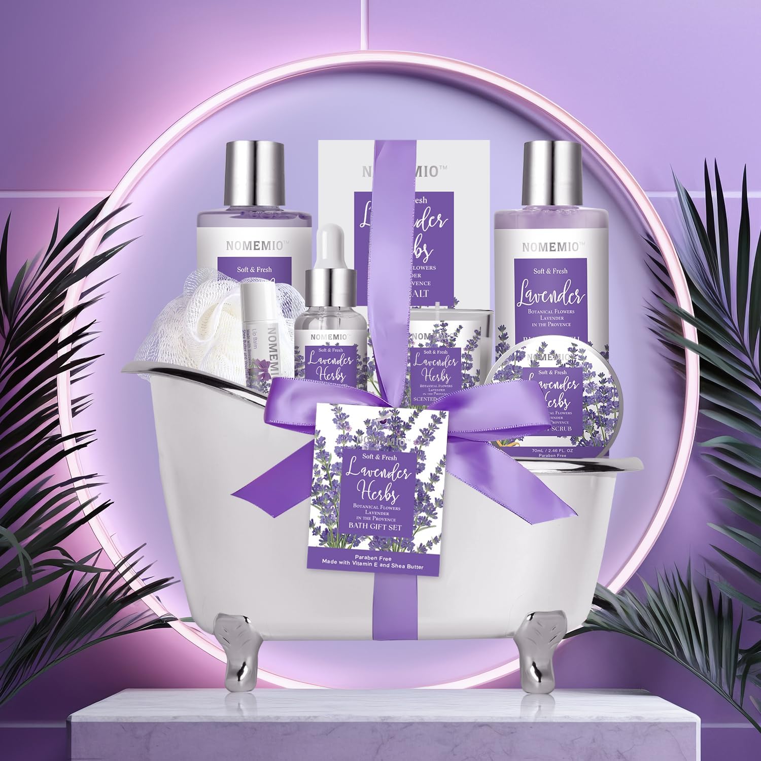 Indulge in Relaxation: 8-Piece Lavender Spa Gift Set for Women – Perfect for Self-Care and Gifting!