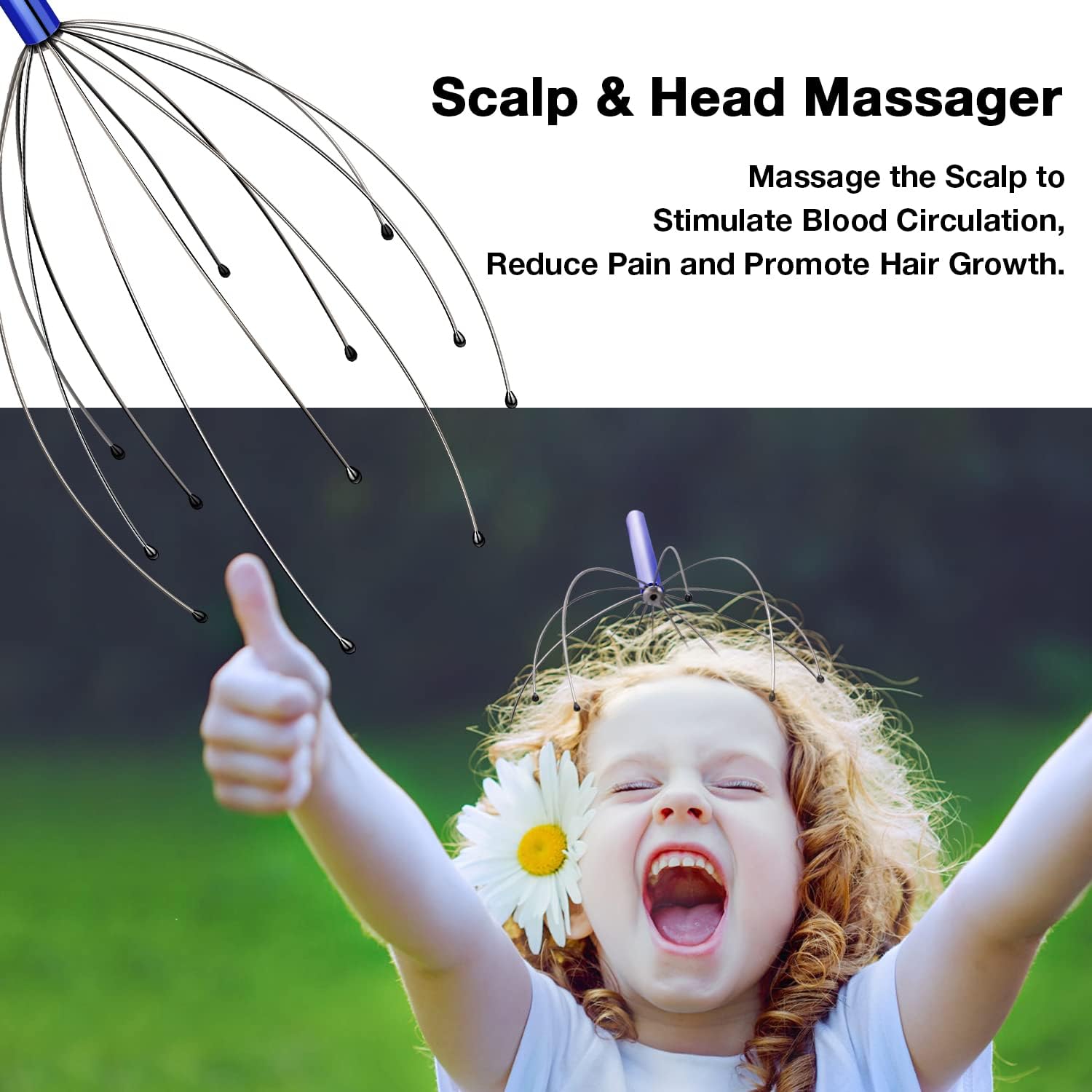 Ultimate Scalp Massagers - Handheld Relaxation Tools for Stress Relief & Hair Stimulation (Set of 2, Assorted Colors)