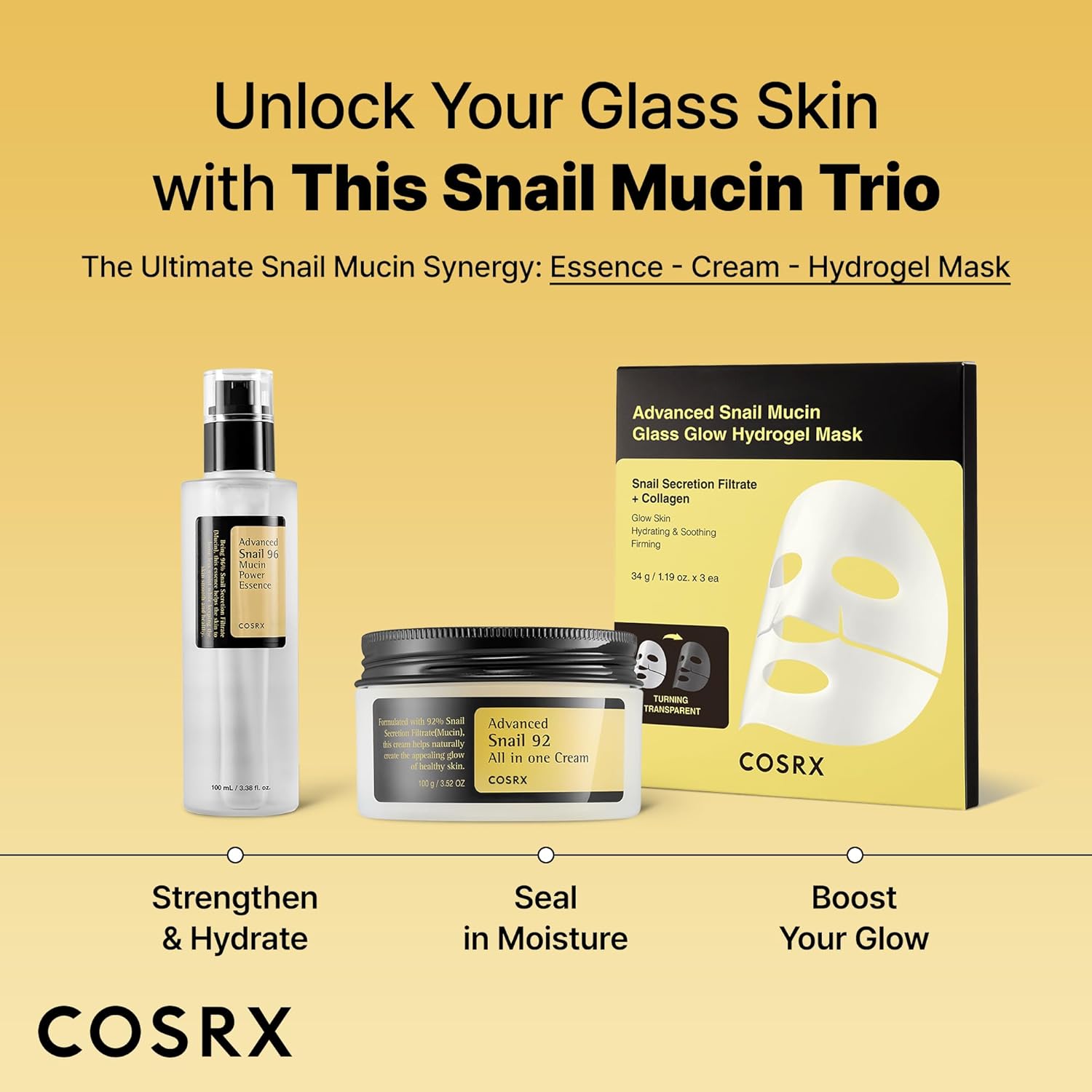 Revitalize Your Skin with COSRX Snail Mucin 96% Power Repairing Essence - 100ml Hydrating Serum for Dull Skin & Fine Lines, Korean Skincare Wonder!
