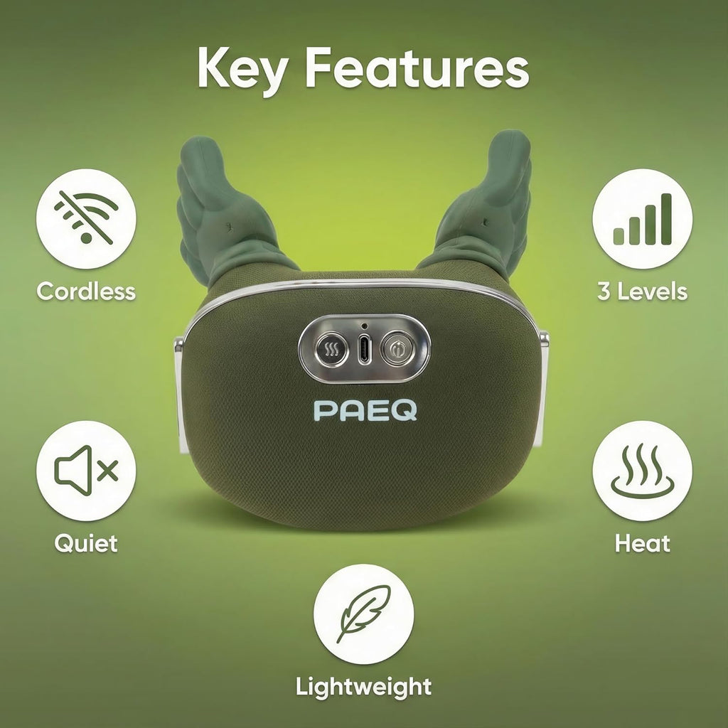 Transform Your Relaxation Routine with the N7 Pro Cordless Bionic Shiatsu Neck Massager – Lightweight, Quiet, and Equipped with 4 Kneading Nodes, 3 Power Levels, and 2 Heat Settings for Ultimate Pain Relief in Neck, Shoulders, Back, and Legs