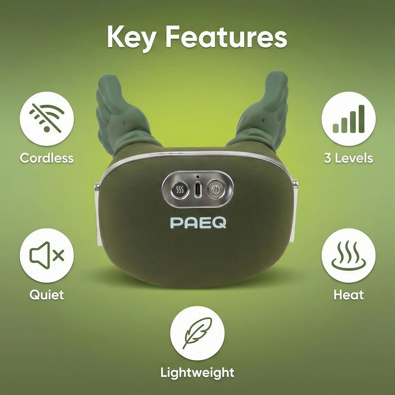 Transform Your Relaxation Routine with the N7 Pro Cordless Bionic Shiatsu Neck Massager – Lightweight, Quiet, and Equipped with 4 Kneading Nodes, 3 Power Levels, and 2 Heat Settings for Ultimate Pain Relief in Neck, Shoulders, Back, and Legs