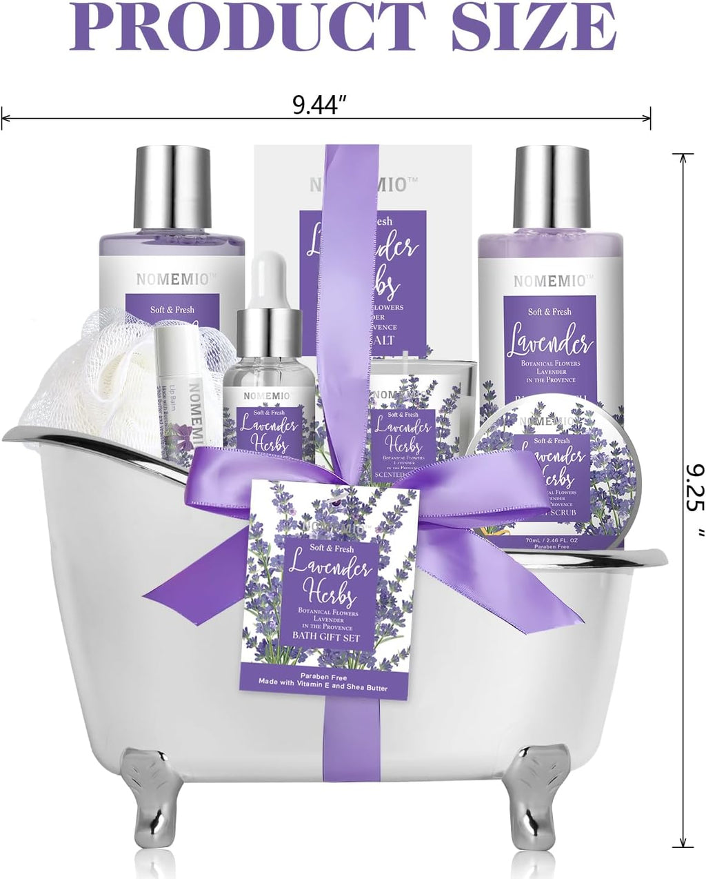 Indulge in Relaxation: 8-Piece Lavender Spa Gift Set for Women – Perfect for Self-Care and Gifting!