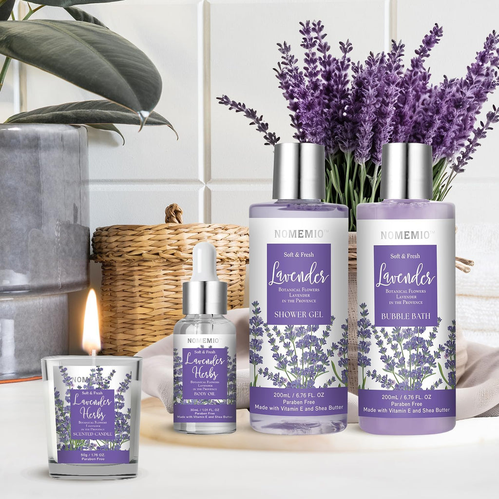 Indulge in Relaxation: 8-Piece Lavender Spa Gift Set for Women – Perfect for Self-Care and Gifting!