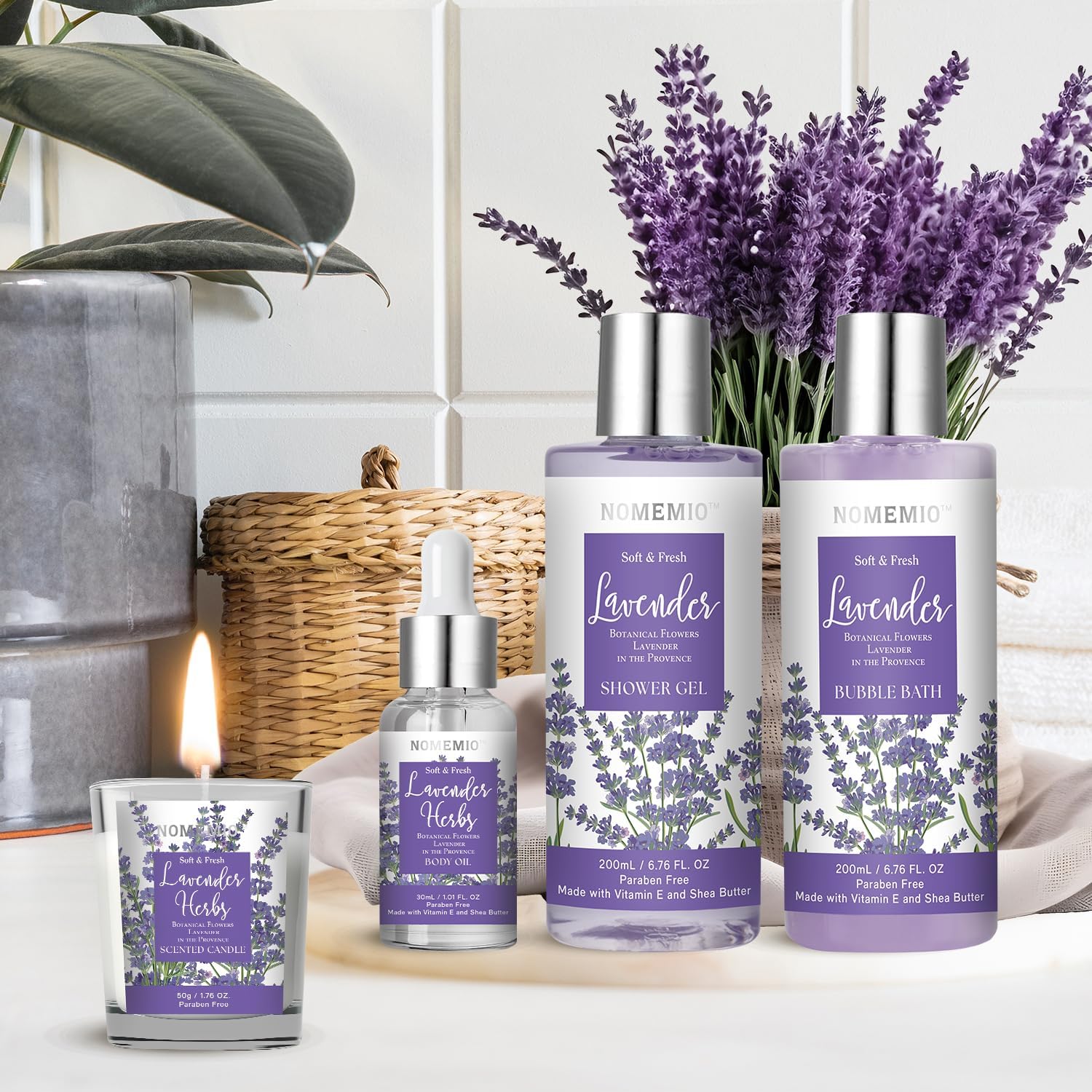 Indulge in Relaxation: 8-Piece Lavender Spa Gift Set for Women – Perfect for Self-Care and Gifting!
