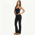 Elevate Your Workout with Our Stylish 2-Piece Yoga Set: Flare Pants & Tank Top for Ultimate Comfort and Performance